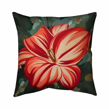 BEGIN HOME DECOR 20 x 20 in. Blooming Daylilies-Double Sided Print Indoor Pillow 5541-2020-FL241-1